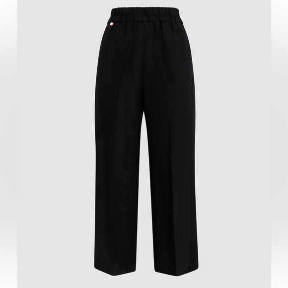 Pull-On Linen-Blend Culotte Pants 12 - Picture 5 of 10